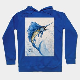 Sailfish jumping out of the sea Hoodie